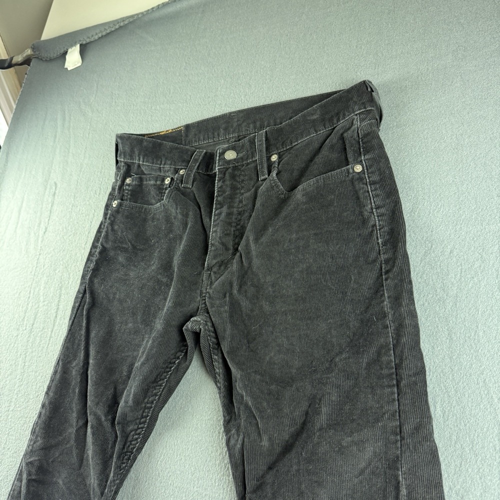 Levis 512 Jeans Men's 32x29* Black Corduroy Slim Taper Stretch Retro Pants